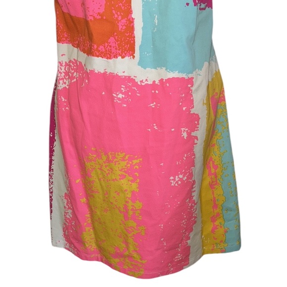 JB by Julie Brown Abstract Print Sleeveless Mini Shift  Slip Dress - 6 - Picture 5 of 13